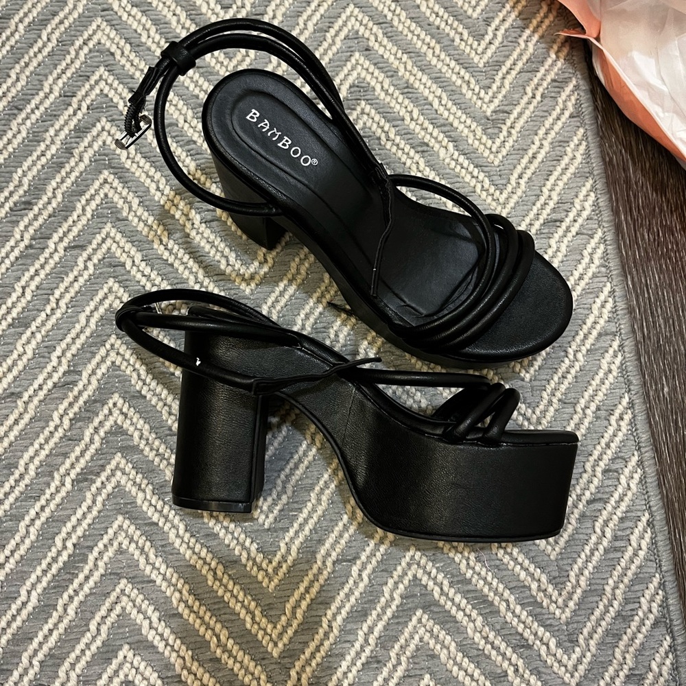 Cute black heels